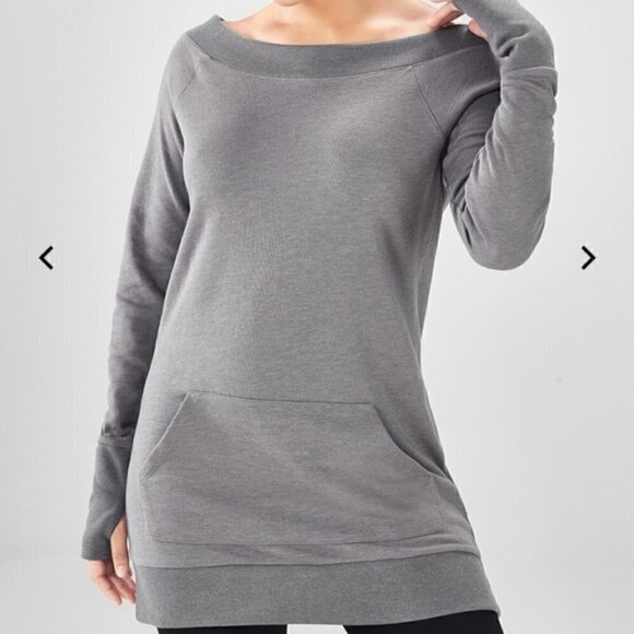 Fabletics Zaylee Off The Shoulder Sweatshirt - Picture 1 of 9